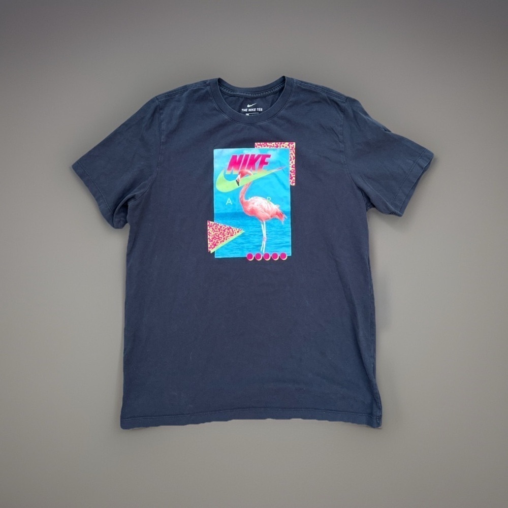 Men’s Nike Air Beach Flamingo Black Tee Tshirt size Large in GUC - Picture 3 of 5